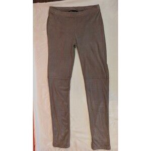 Women's Baccini Faux Suede Pull On Pants Brown Petite Small